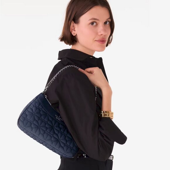 Kate Spade New York Spade Flower Quilted Fabric Convertible Crossbody - Gorgeous - Picture 3 of 7